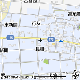 愛知県一宮市大毛長畑19周辺の地図