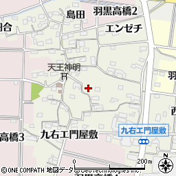 愛知県犬山市羽黒高橋郷120周辺の地図