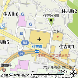 ピアゴ多治見店周辺の地図