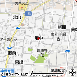 愛知県一宮市浅井町前野（畑中）周辺の地図
