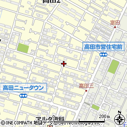神奈川県茅ヶ崎市高田3丁目周辺の地図