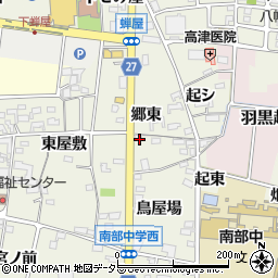 愛知県犬山市羽黒新田郷東11周辺の地図