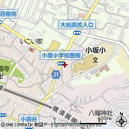 神奈川県鎌倉市小袋谷553周辺の地図
