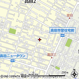 神奈川県茅ヶ崎市高田3丁目13周辺の地図