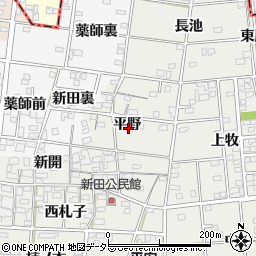 愛知県一宮市浅井町小日比野平野47周辺の地図