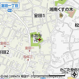 神奈川県茅ヶ崎市室田1丁目15周辺の地図