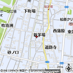 愛知県一宮市木曽川町里小牧新茅場周辺の地図
