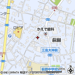 神奈川県茅ヶ崎市萩園1693周辺の地図