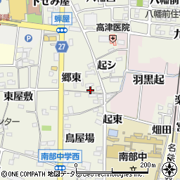愛知県犬山市羽黒新田郷東61周辺の地図