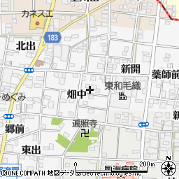 愛知県一宮市浅井町前野周辺の地図