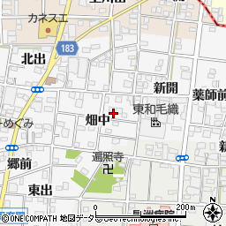 愛知県一宮市浅井町前野周辺の地図