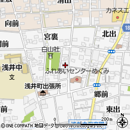 愛知県一宮市浅井町前野西薮67周辺の地図