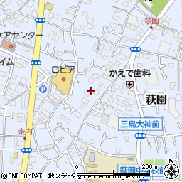 神奈川県茅ヶ崎市萩園1405周辺の地図