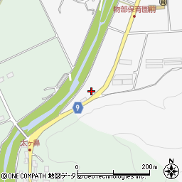 京都府綾部市物部町下川原周辺の地図
