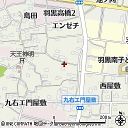 愛知県犬山市羽黒高橋郷102周辺の地図