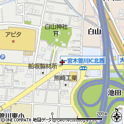 愛知県一宮市木曽川町黒田九ノ通り93周辺の地図