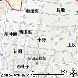 愛知県一宮市浅井町小日比野平野45周辺の地図