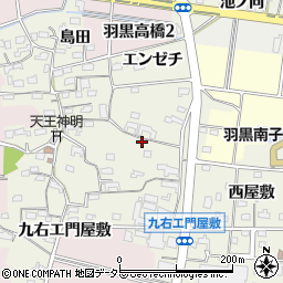 愛知県犬山市羽黒高橋郷100-1周辺の地図