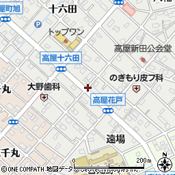 愛知県江南市高屋町花戸周辺の地図