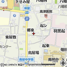 愛知県犬山市羽黒新田郷東58周辺の地図