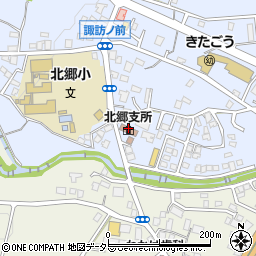 小山町北郷支所周辺の地図