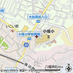 神奈川県鎌倉市小袋谷577周辺の地図