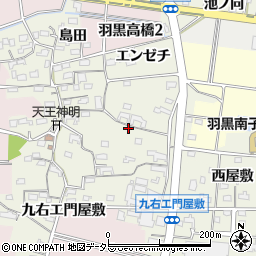 愛知県犬山市羽黒高橋郷100周辺の地図