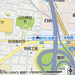 愛知県一宮市木曽川町黒田九ノ通り97周辺の地図