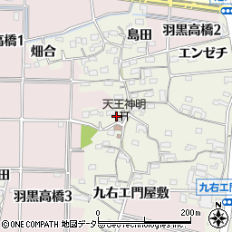 愛知県犬山市羽黒高橋郷52周辺の地図