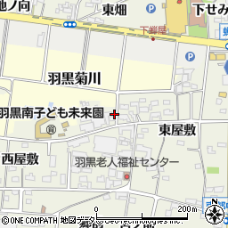 愛知県犬山市羽黒寺海道4周辺の地図