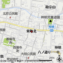 愛知県一宮市木曽川町黒田東町北周辺の地図