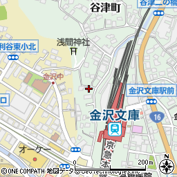 神奈川県横浜市金沢区谷津町414周辺の地図