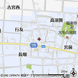 愛知県一宮市大毛西郷31-1周辺の地図