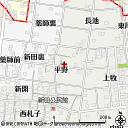 愛知県一宮市浅井町小日比野平野26周辺の地図