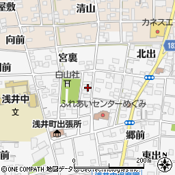 愛知県一宮市浅井町前野西薮65周辺の地図