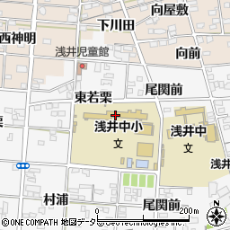 一宮市立浅井中小学校周辺の地図
