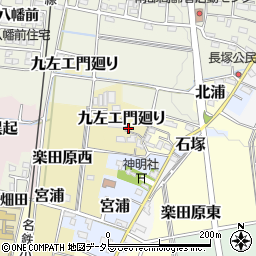 愛知県犬山市九左エ門廻り周辺の地図