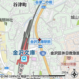 金沢警察署金沢文庫駅前交番周辺の地図