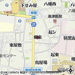 愛知県犬山市羽黒新田（郷東）周辺の地図