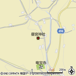 昼宮神社周辺の地図