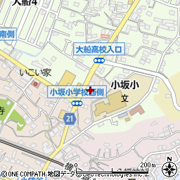 神奈川県鎌倉市小袋谷563周辺の地図