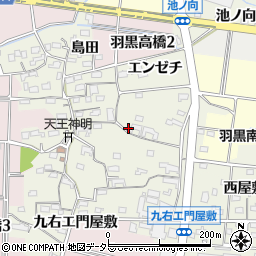 愛知県犬山市羽黒高橋郷82周辺の地図