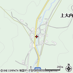 京都府福知山市上大内周辺の地図