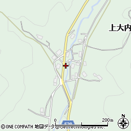 京都府福知山市上大内周辺の地図