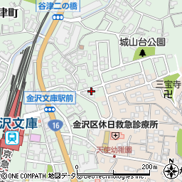 神奈川県横浜市金沢区谷津町40-38周辺の地図