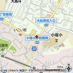 ウエインズトヨタ神奈川　鎌倉大船店周辺の地図
