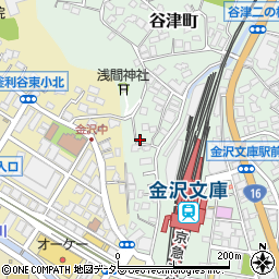 神奈川県横浜市金沢区谷津町413周辺の地図
