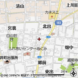 愛知県一宮市浅井町前野西薮4周辺の地図