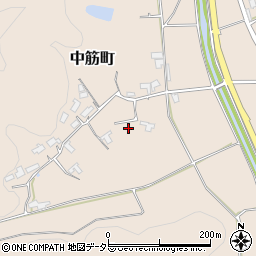 京都府綾部市中筋町文珠周辺の地図