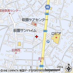 神奈川県茅ヶ崎市萩園1305周辺の地図